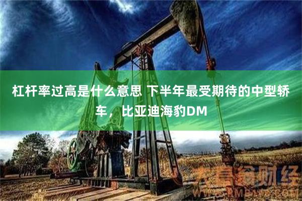 杠杆率过高是什么意思 下半年最受期待的中型轿车，比亚迪海豹DM