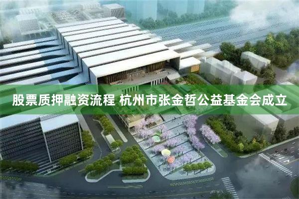 股票质押融资流程 杭州市张金哲公益基金会成立
