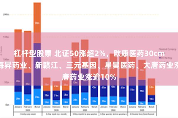 杠杆型股票 北证50涨超2%，欧康医药30cm涨停，海昇药业、新赣江、三元基因、星昊医药、大唐药业涨逾10%