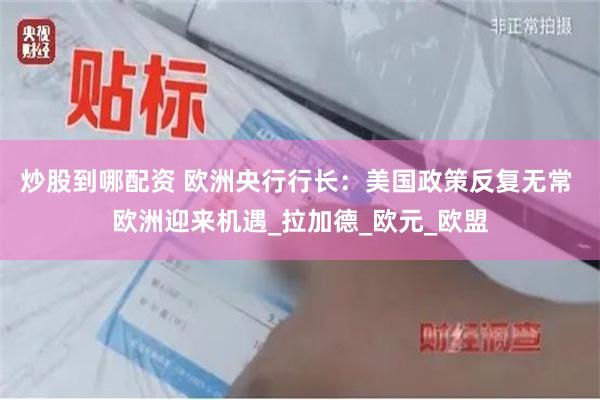 炒股到哪配资 欧洲央行行长：美国政策反复无常 欧洲迎来机遇_拉加德_欧元_欧盟