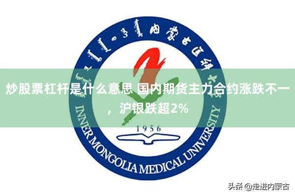 炒股票杠杆是什么意思 国内期货主力合约涨跌不一，沪银跌超2%