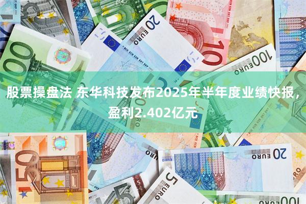 股票操盘法 东华科技发布2025年半年度业绩快报，盈利2.402亿元