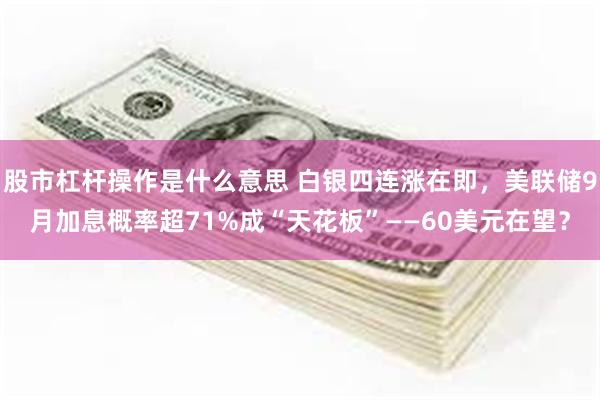 股市杠杆操作是什么意思 白银四连涨在即，美联储9月加息概率超71%成“天花板”——60美元在望？