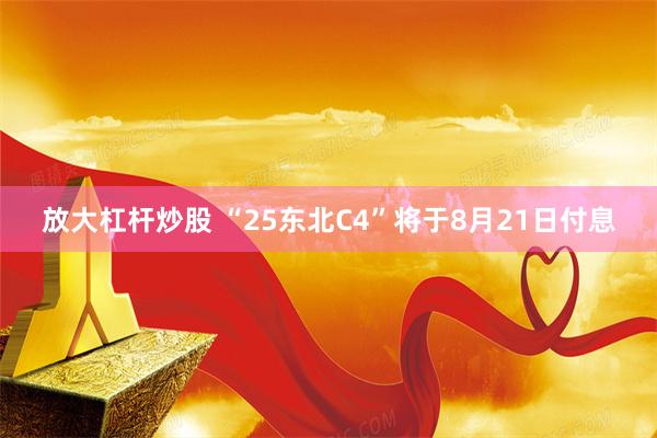 放大杠杆炒股 “25东北C4”将于8月21日付息