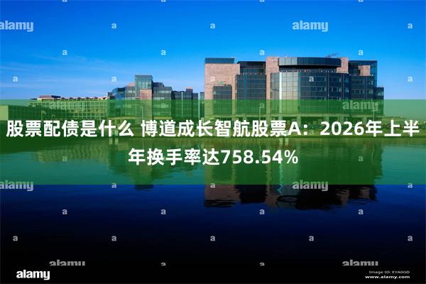 股票配债是什么 博道成长智航股票A：2026年上半年换手率达758.54%