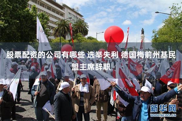 股票配资的公司有哪些 选举失利 德国梅前州基民盟主席辞职
