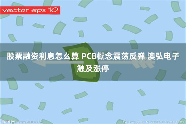 股票融资利息怎么算 PCB概念震荡反弹 澳弘电子触及涨停
