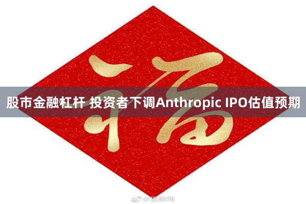 股市金融杠杆 投资者下调Anthropic IPO估值预期